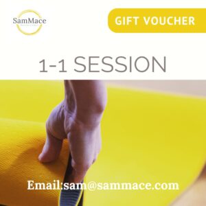 Gift voucher for a 1 to 1 Pilates session with Sam Mace